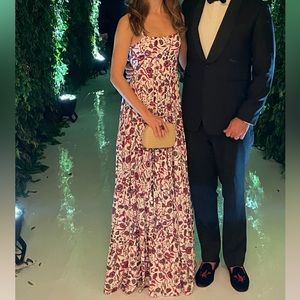 Alexis Pink Floral Maxi Dress. Size Small